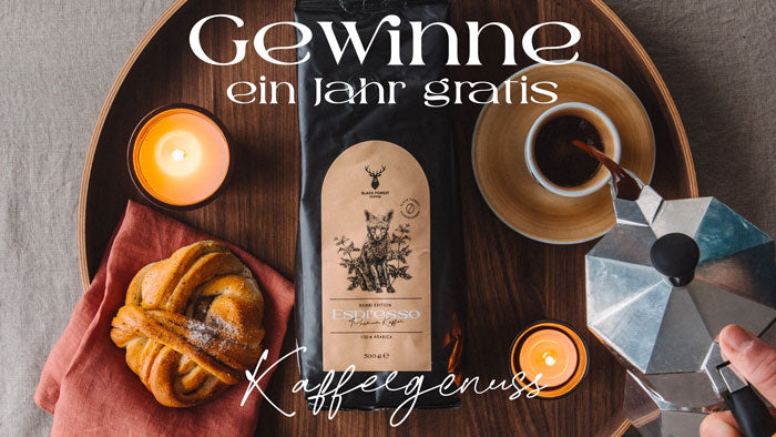 Gewinne ein Jahr gratis Kaffee*