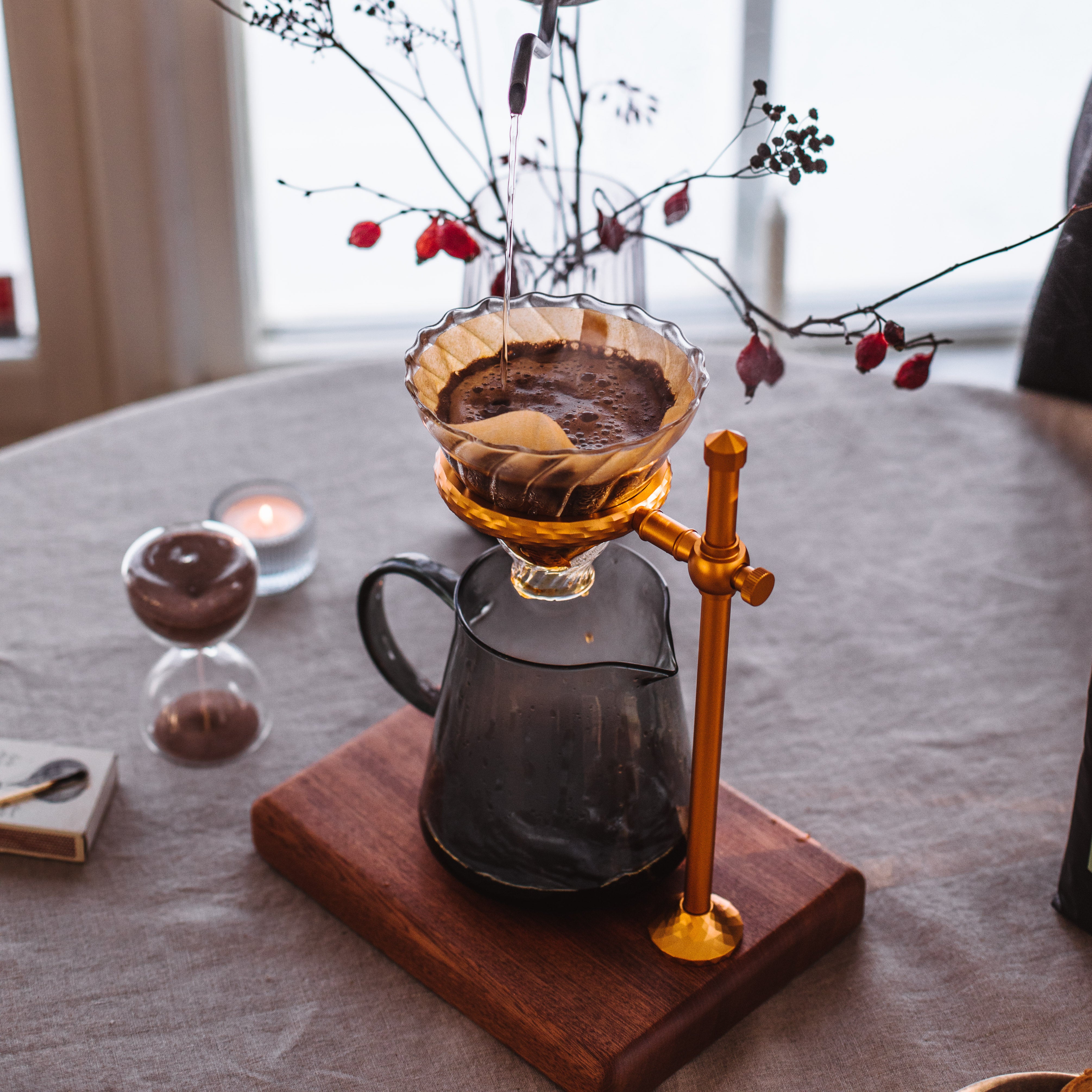 Filterkaffee Ständer im Retro Look